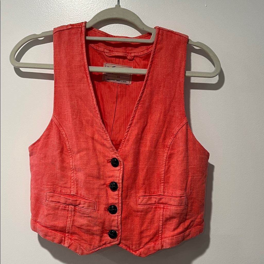 Free People Salmon Vest.